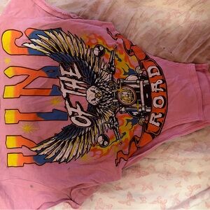 Pink Graphic Tank Top